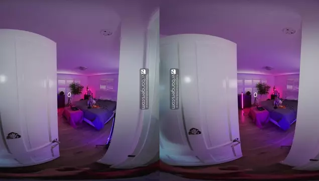 Porn VR con una joven puta con dos trenzas